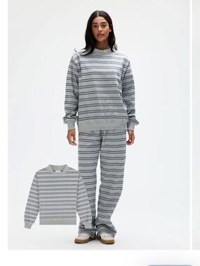 PARKE Core Collection Striped Mockneck L/XL